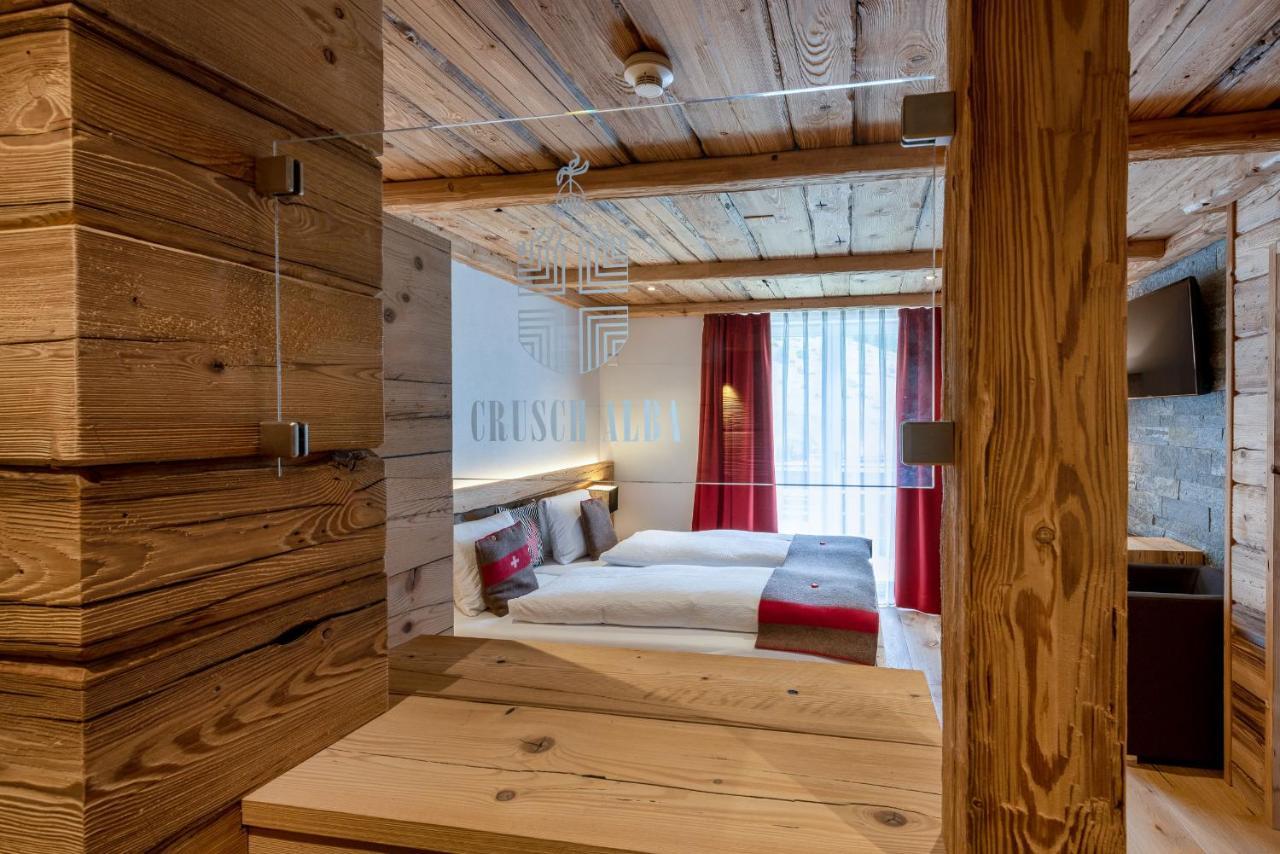 Hotel Crusch Alba Swiss Lodge Цернец Экстерьер фото